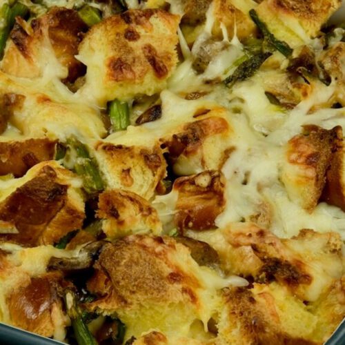freshly baked make-ahead brunch bread pudding