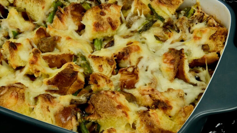 freshly baked make-ahead brunch bread pudding
