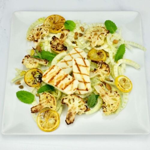 Cauliflower and Halloumi Salad