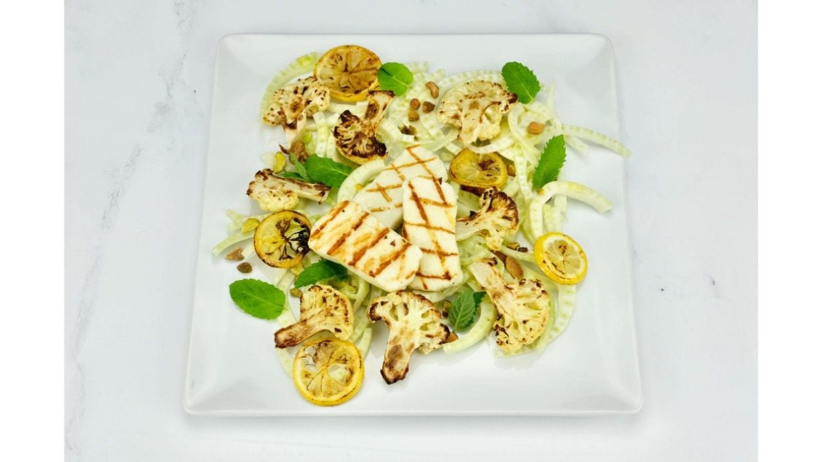 Cauliflower and Halloumi Salad
