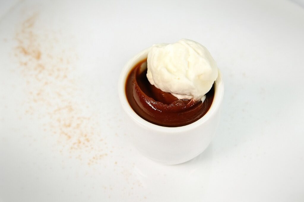 spiced chocolate budino