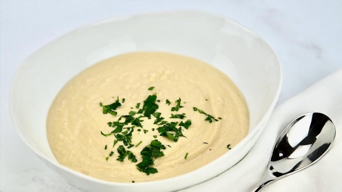 a bowl of Creamy Celeriac Soup