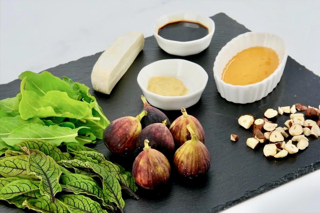 sorrel and fresh fig salad
