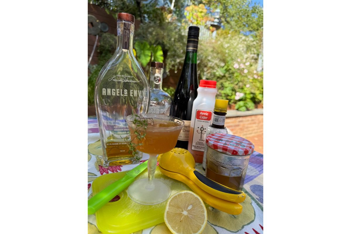 spiced fall cocktail recipe, sukkot cocktail