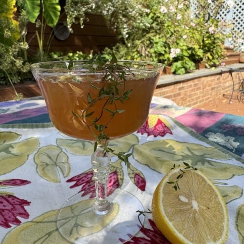 spiced fall cocktail recipe, sukkot cocktail