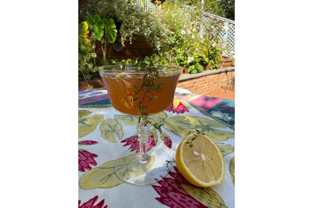 spiced fall cocktail recipe, sukkot cocktail