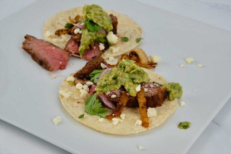 Carne Asada Tacos Recipe with Creamy Avocado Salsa