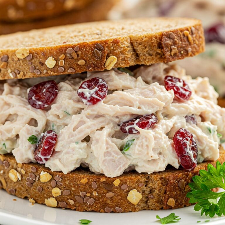 Turkey Salad with Dried Cranberries