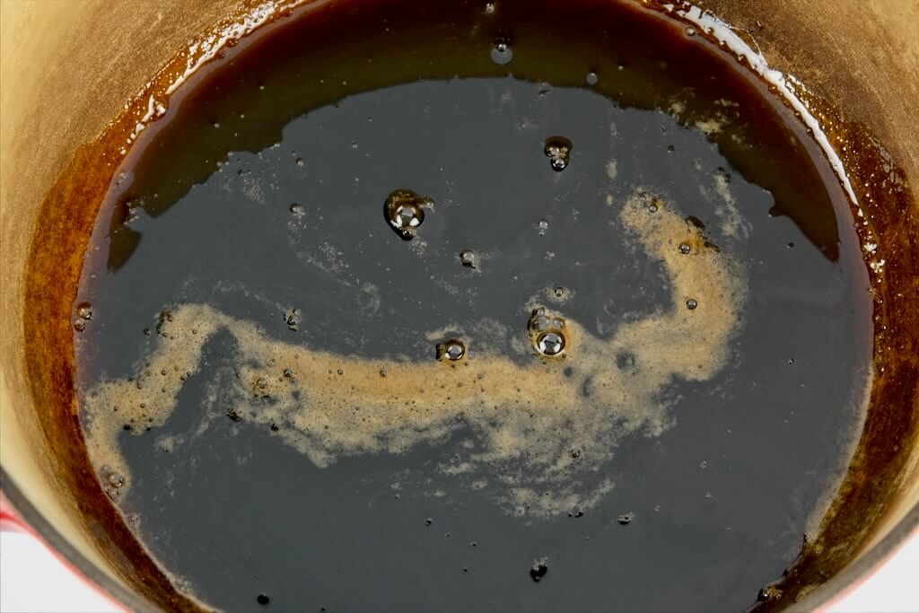 caramelized dark brown sugar for Butterscotch Pie