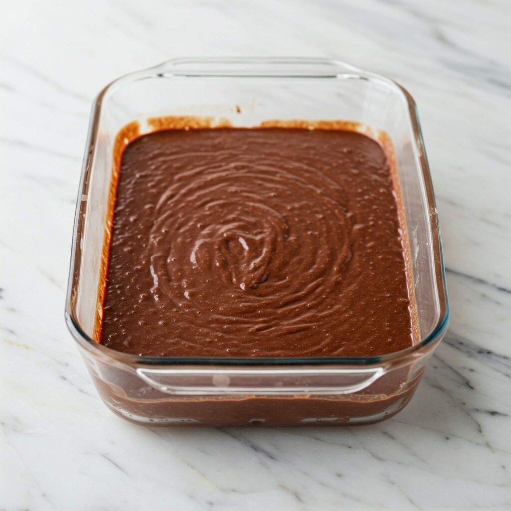 chocolate cake batter for black forest trifle