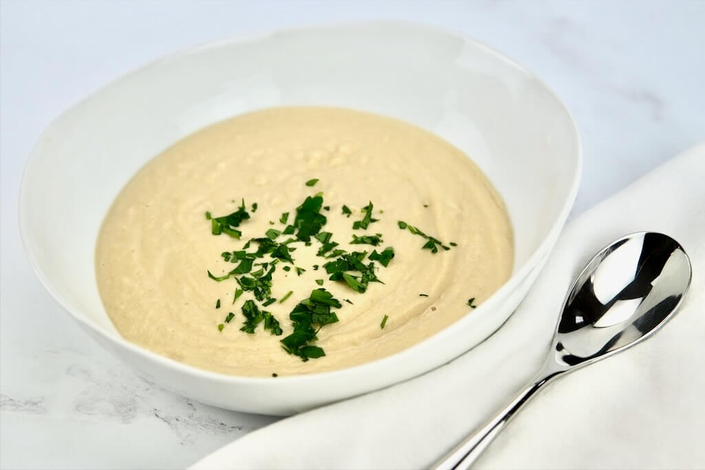 a bowl of Creamy Celeriac Soup