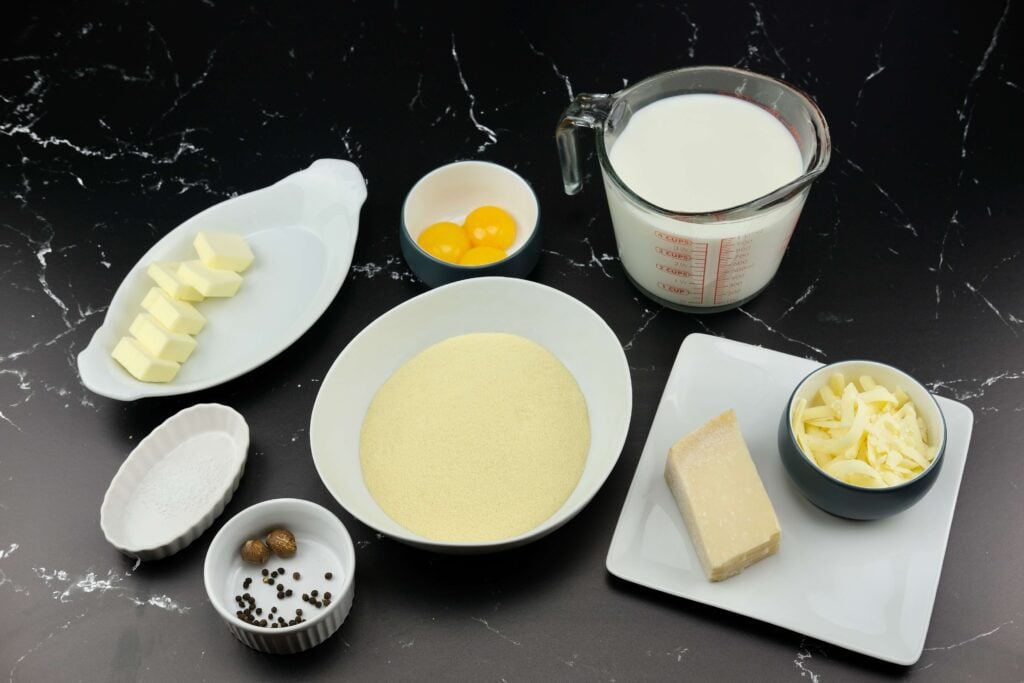 ingreadients for Gnocchi Alla Romana