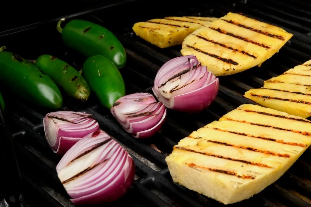 grilled pineapple salsa for caribbean jerk chicken