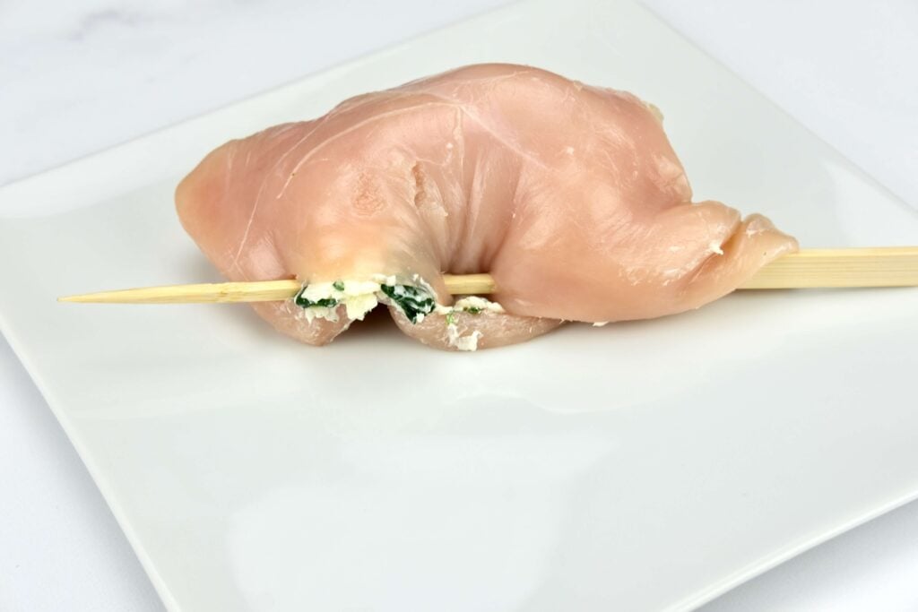 spinach and Gruyere stuffed chicken breast