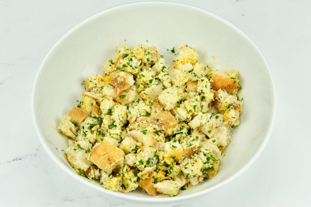 mixed stuffing prepared for the stuffed vegetables