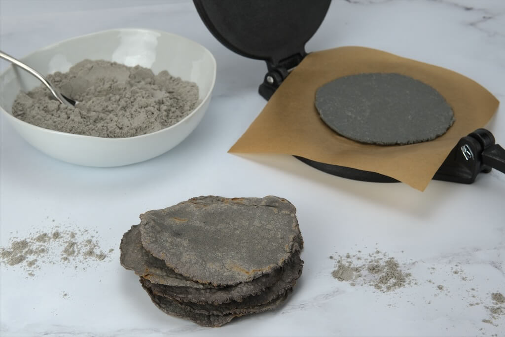 homemade corn tortillas for the carne asada tacos recipe