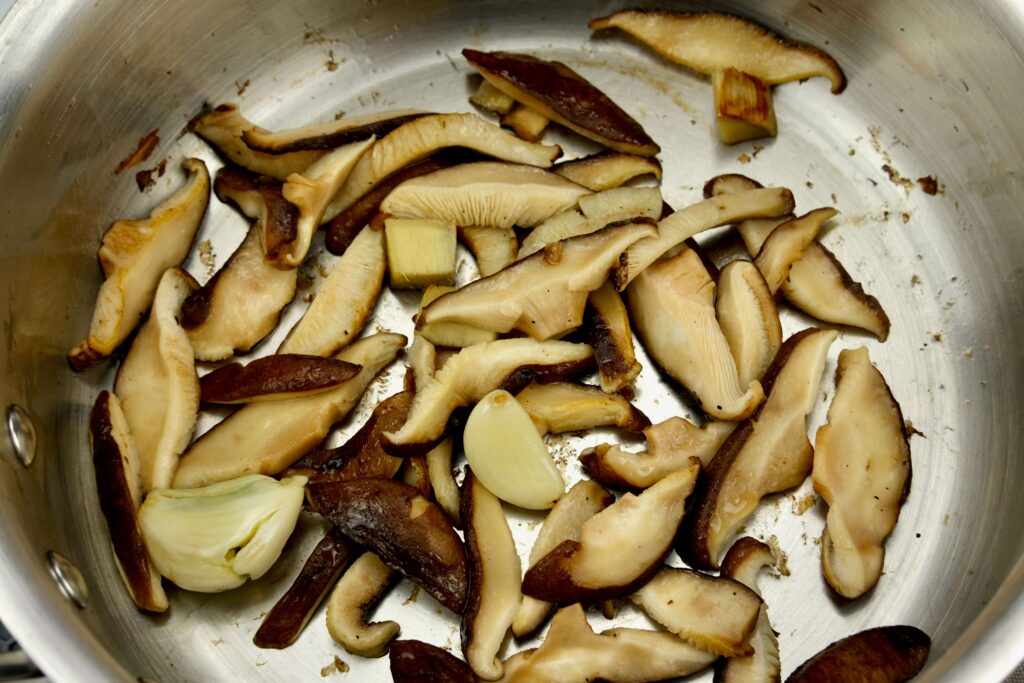 sauteed mushroom for homemade ramen recipe