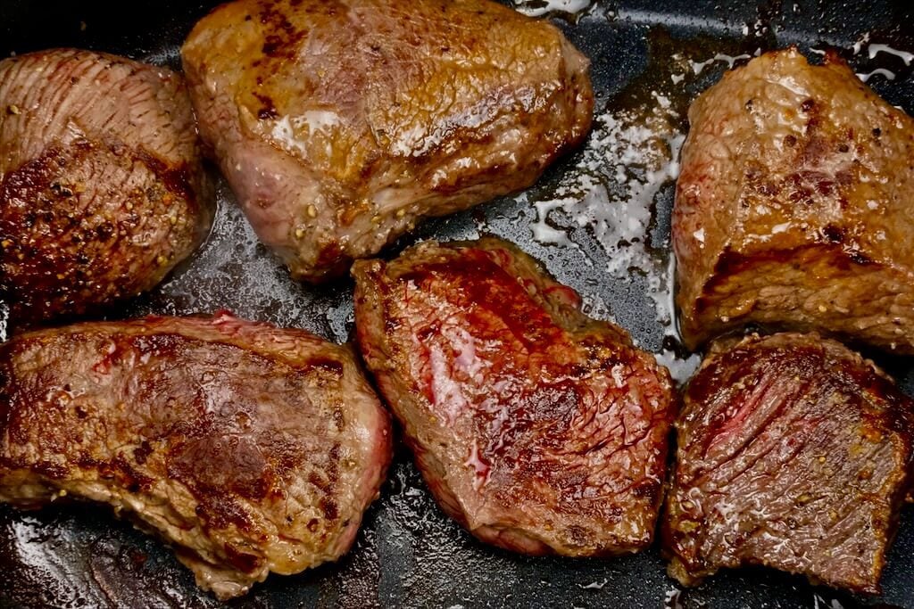 seared beef