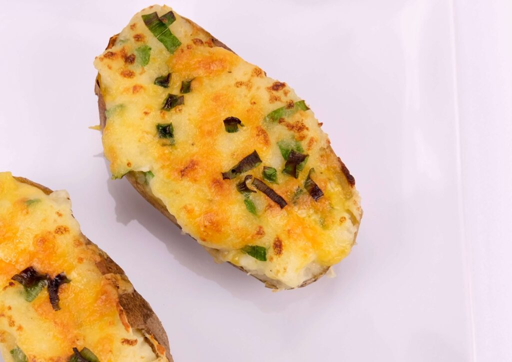 freshly made Twice-Baked Duck Fat Potatoes