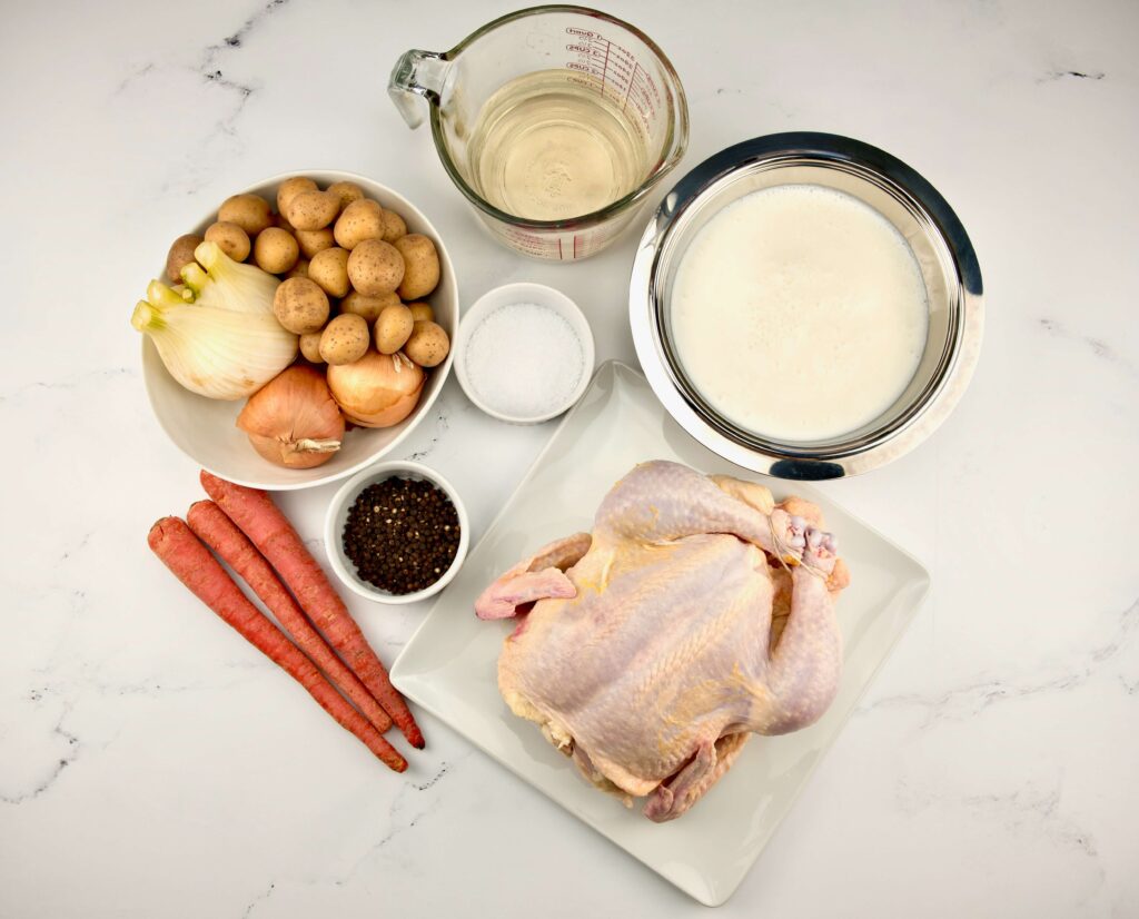 ingredients for Buttermilk-Brined Roast Chicken recipe