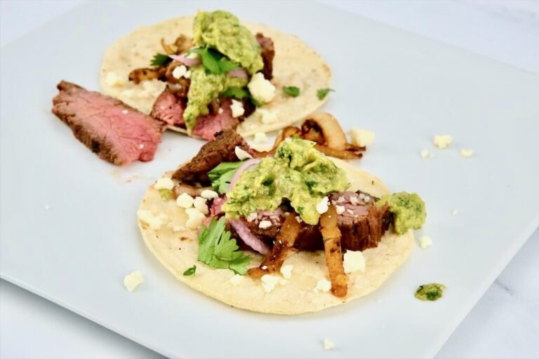 Carne Asada Tacos Recipe with Creamy Avocado Salsa