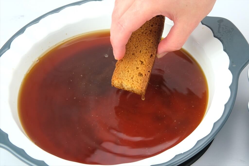 cookies dipped in chai for the silk road tiramisu