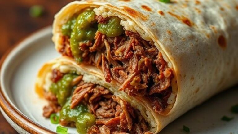 Shredded Beef Burrito