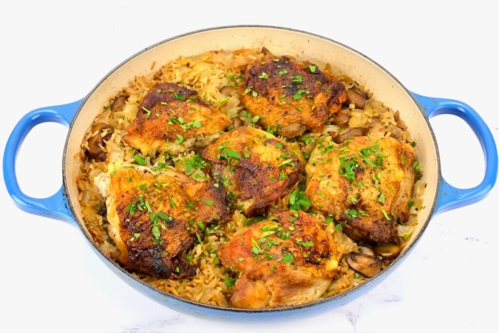 One-Pan Chicken with Rice
