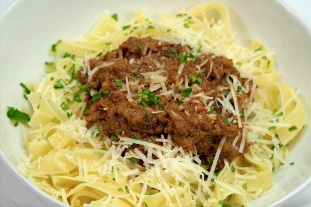 freshly made ragu bolognese