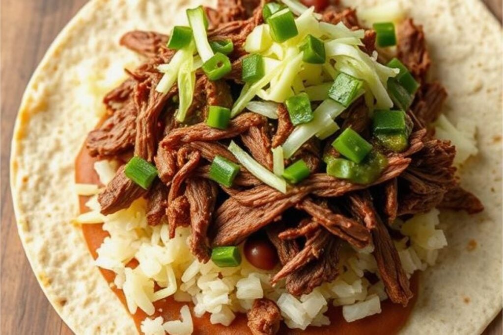 Shredded Beef Burrito