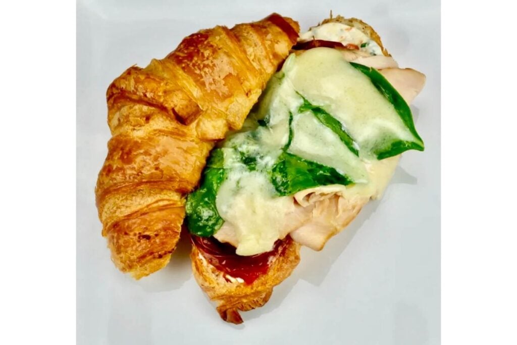 Smoked Turkey and Cheese croissant
