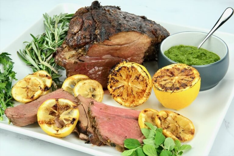 Grilled Leg of Lamb with Salsa Verde