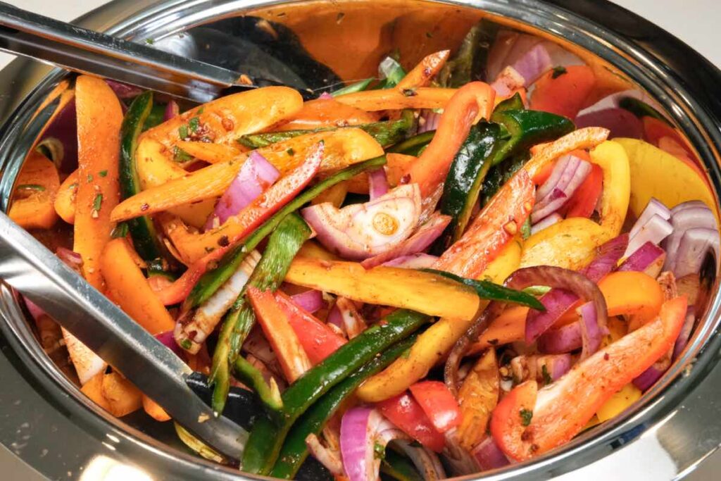 homemade vegetable fajita