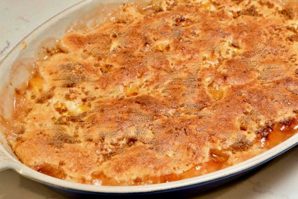 summer peach cobbler