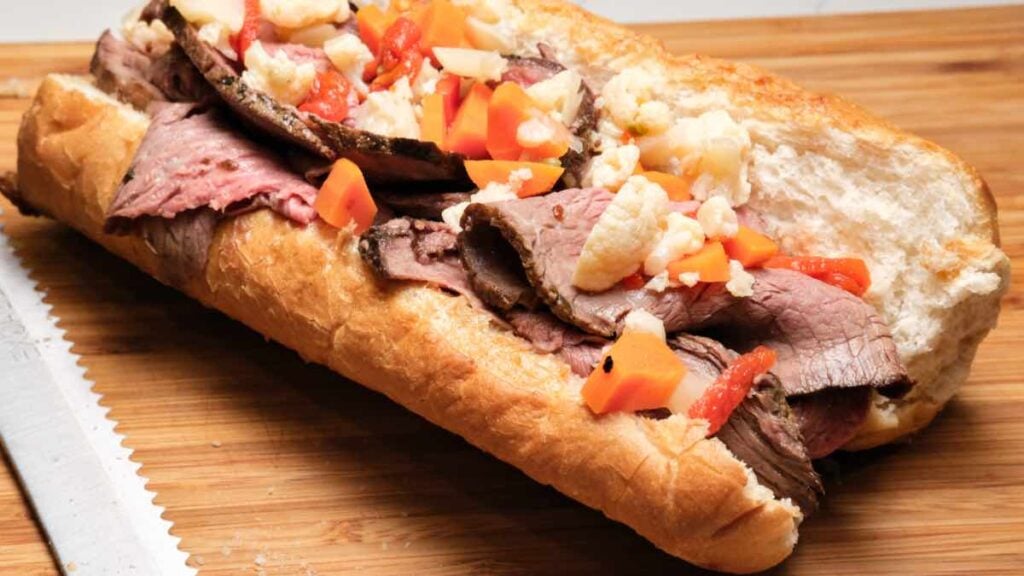 Chicago-Style Italian Beef Sandwich
