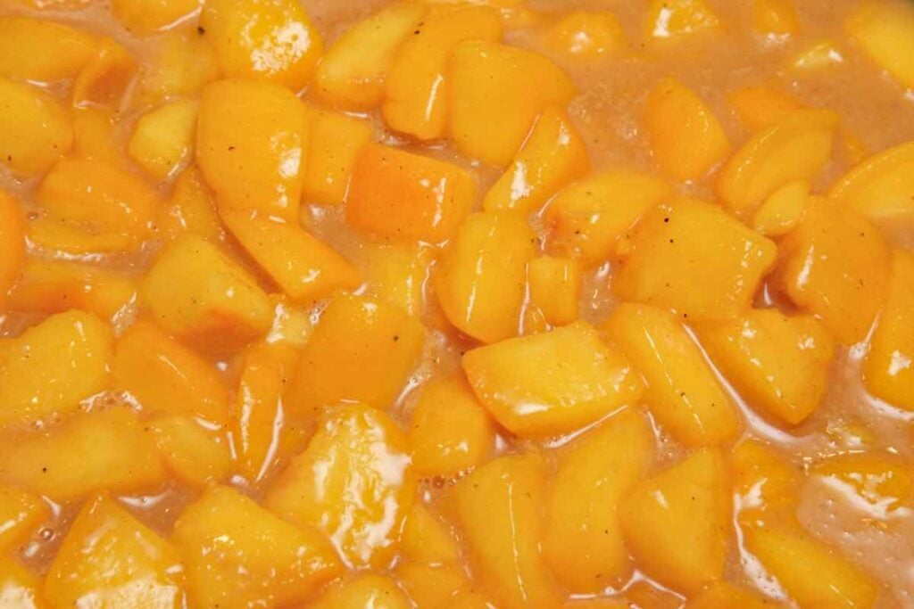 cooked peaches