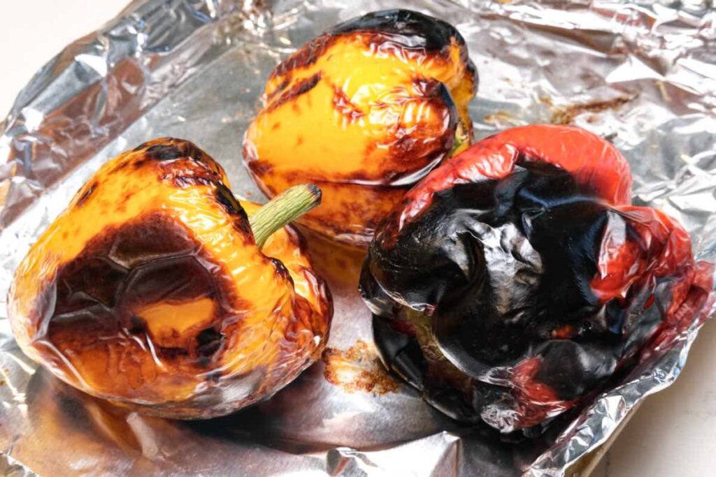 roasted bell peppers for deconstructed ratatouille recipe