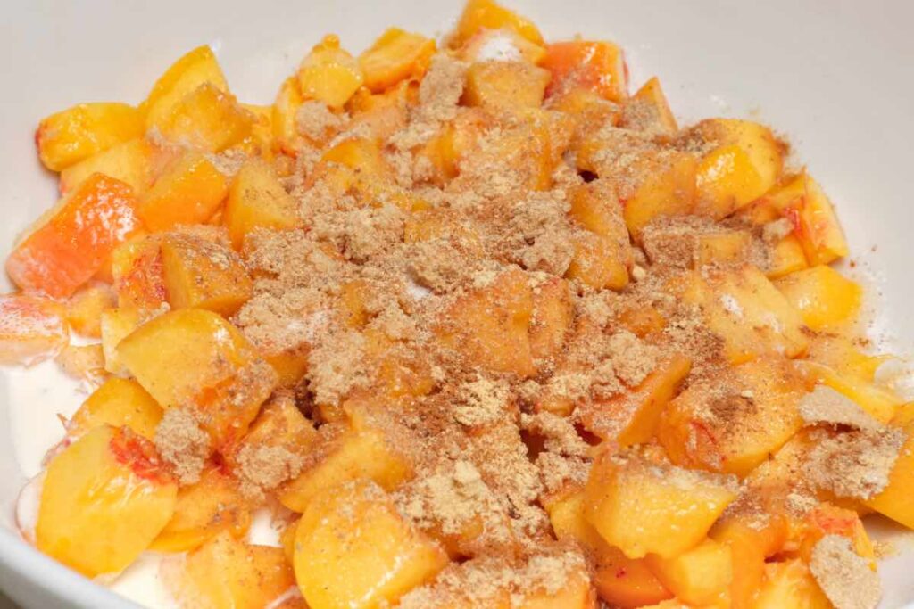 spiced peach for the peaches and cream pastry