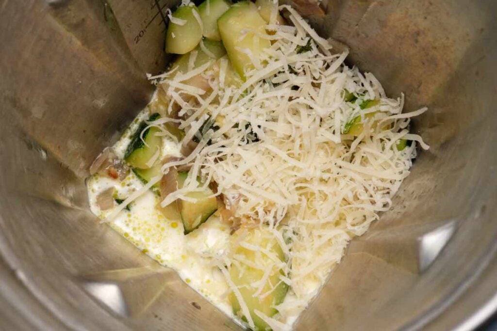 zucchini mousse for the deconstructed ratatouille recipe