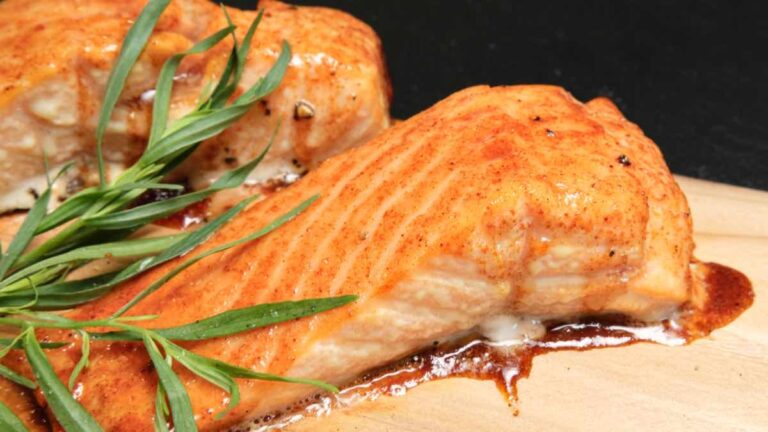 hot honey cedar plank salmon recipe