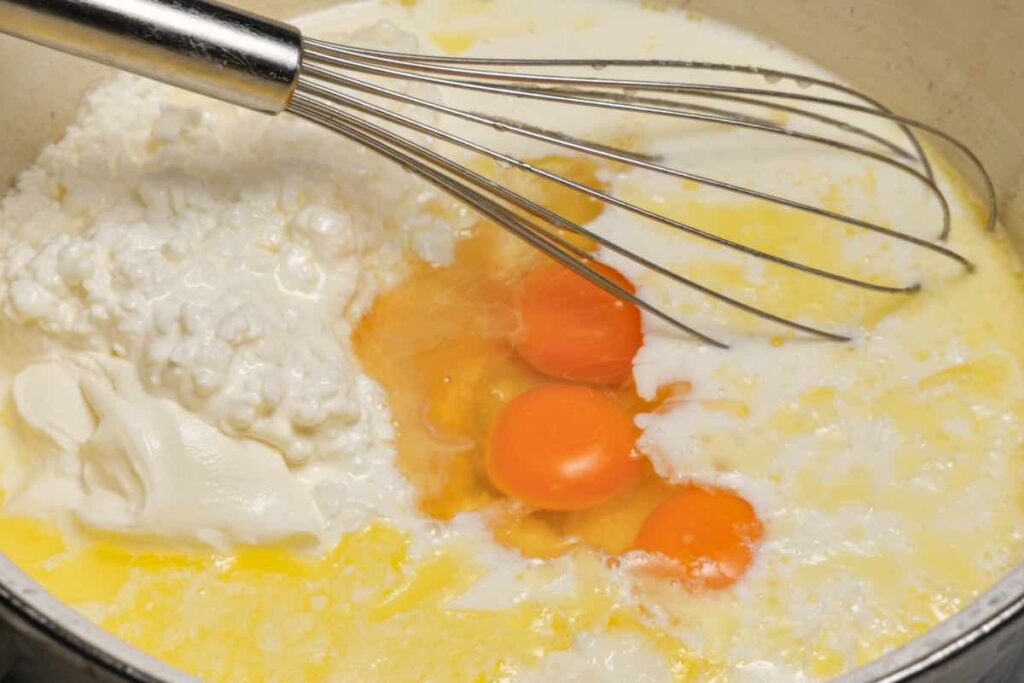 sweet noodle kugel custard