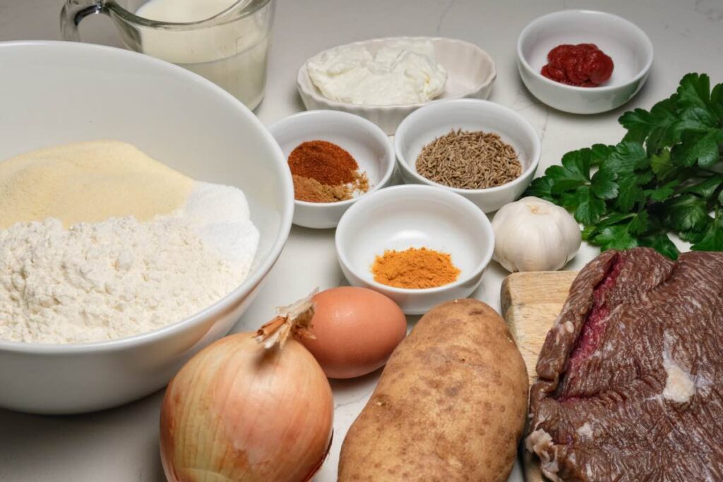 ingredients for the shamburak