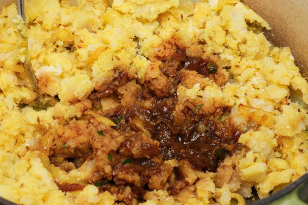 potatoes with spices for shamburak