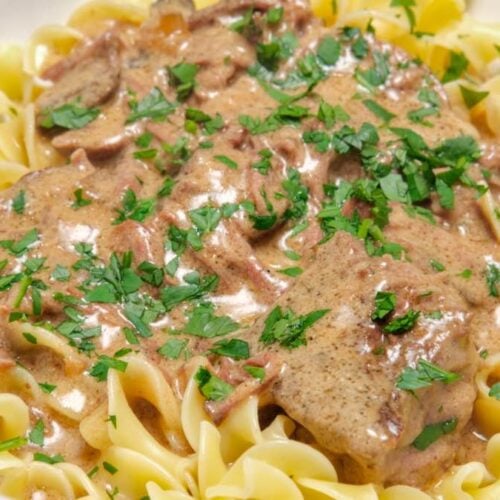 easy slow cooker beef stroganoff