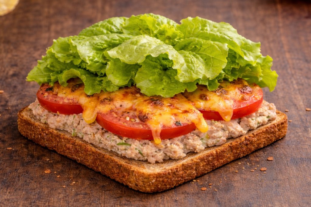 homemade tuna melt
