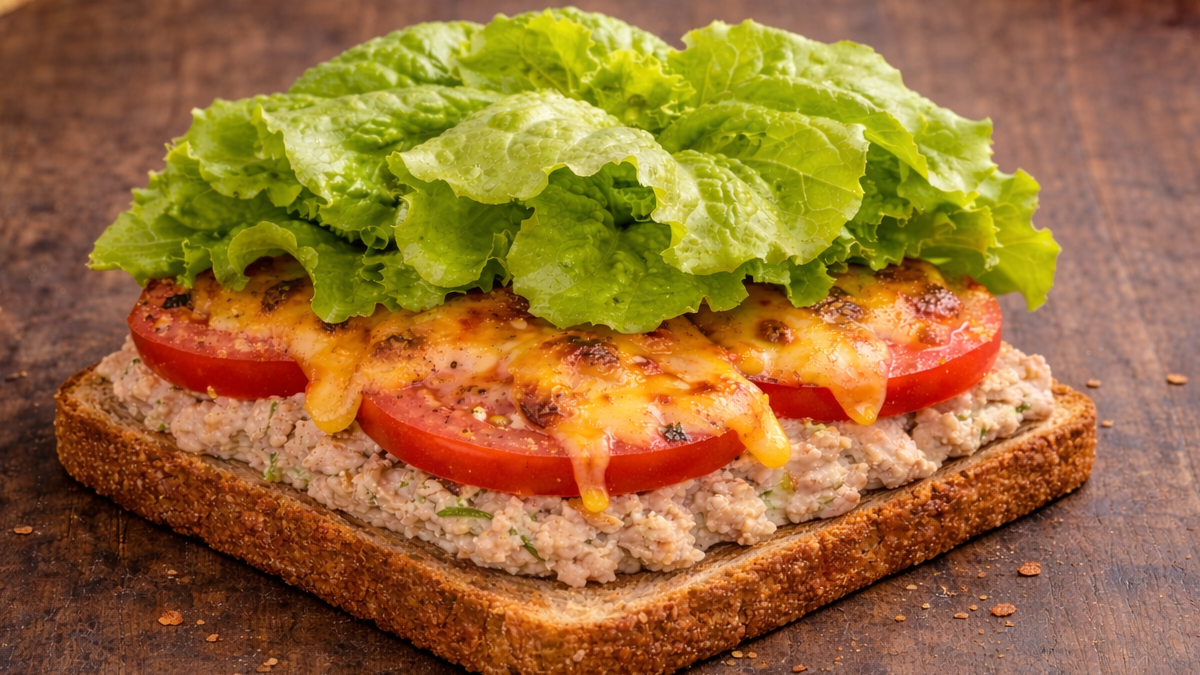 homemade tuna melt
