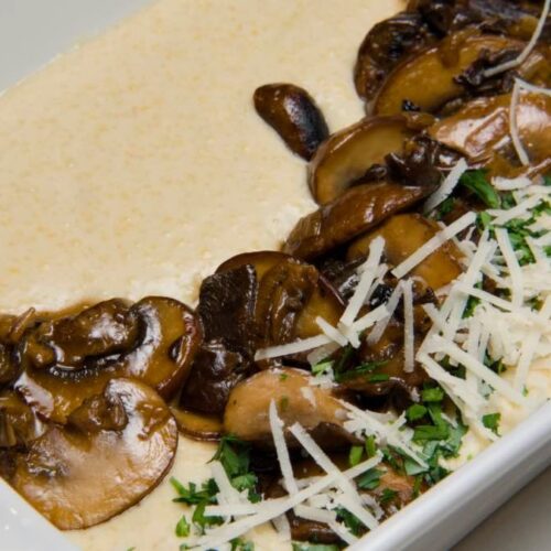 creamy mushroom polenta
