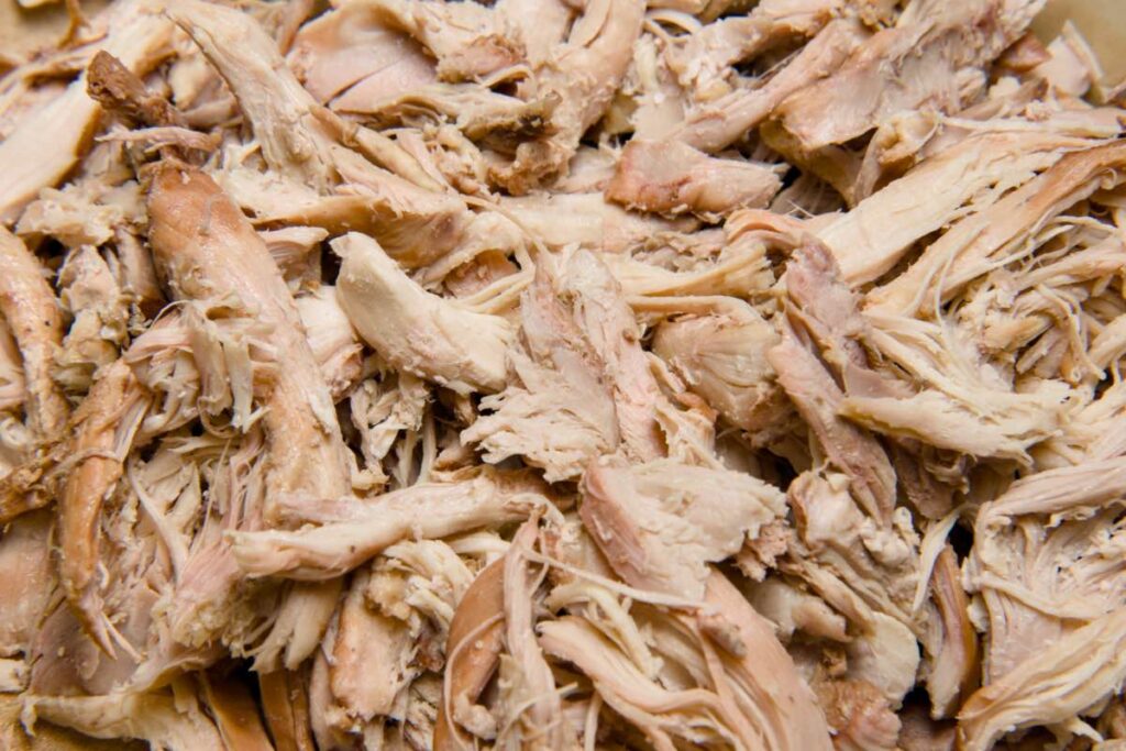 shredded chicken passover matzo ball soup