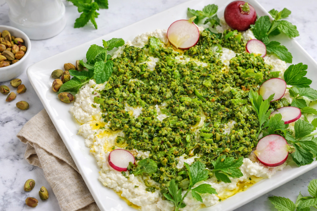 fava beans with lemon ricotta