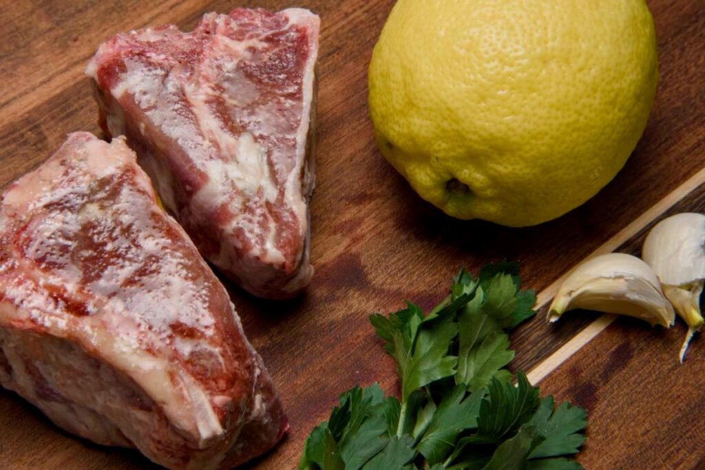 Juicy homemade lamb chops
